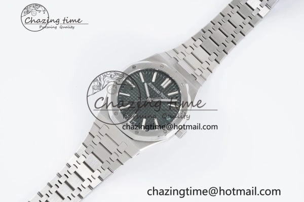 Royal Oak 41mm 15500 SS BF 1:1 Best Edition Green Textured Dial on SS Bracelet A Affordable 4604