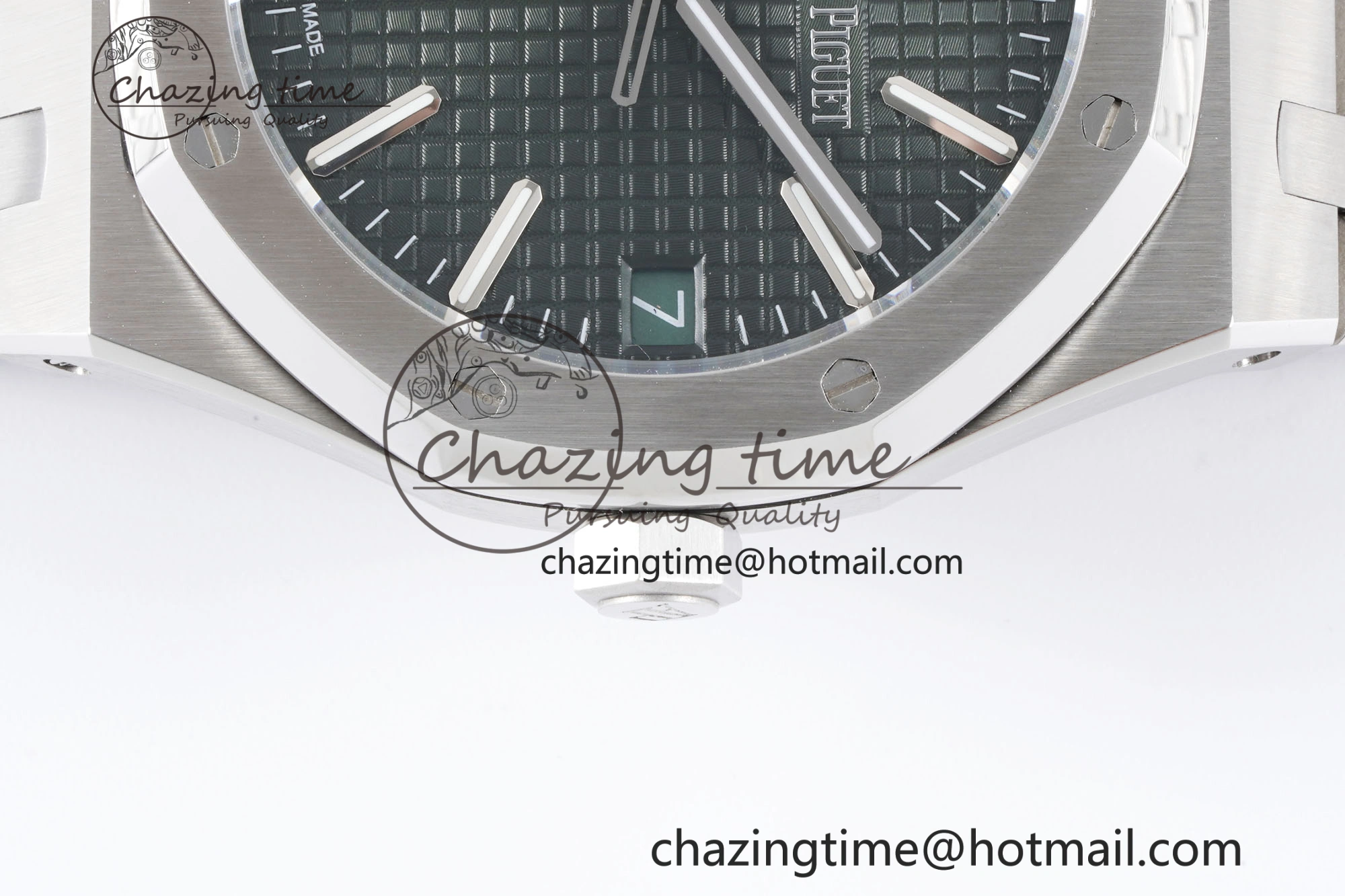 Royal Oak 41mm 15500 SS BF 1:1 Best Edition Green Textured Dial on SS Bracelet A Affordable 4604
