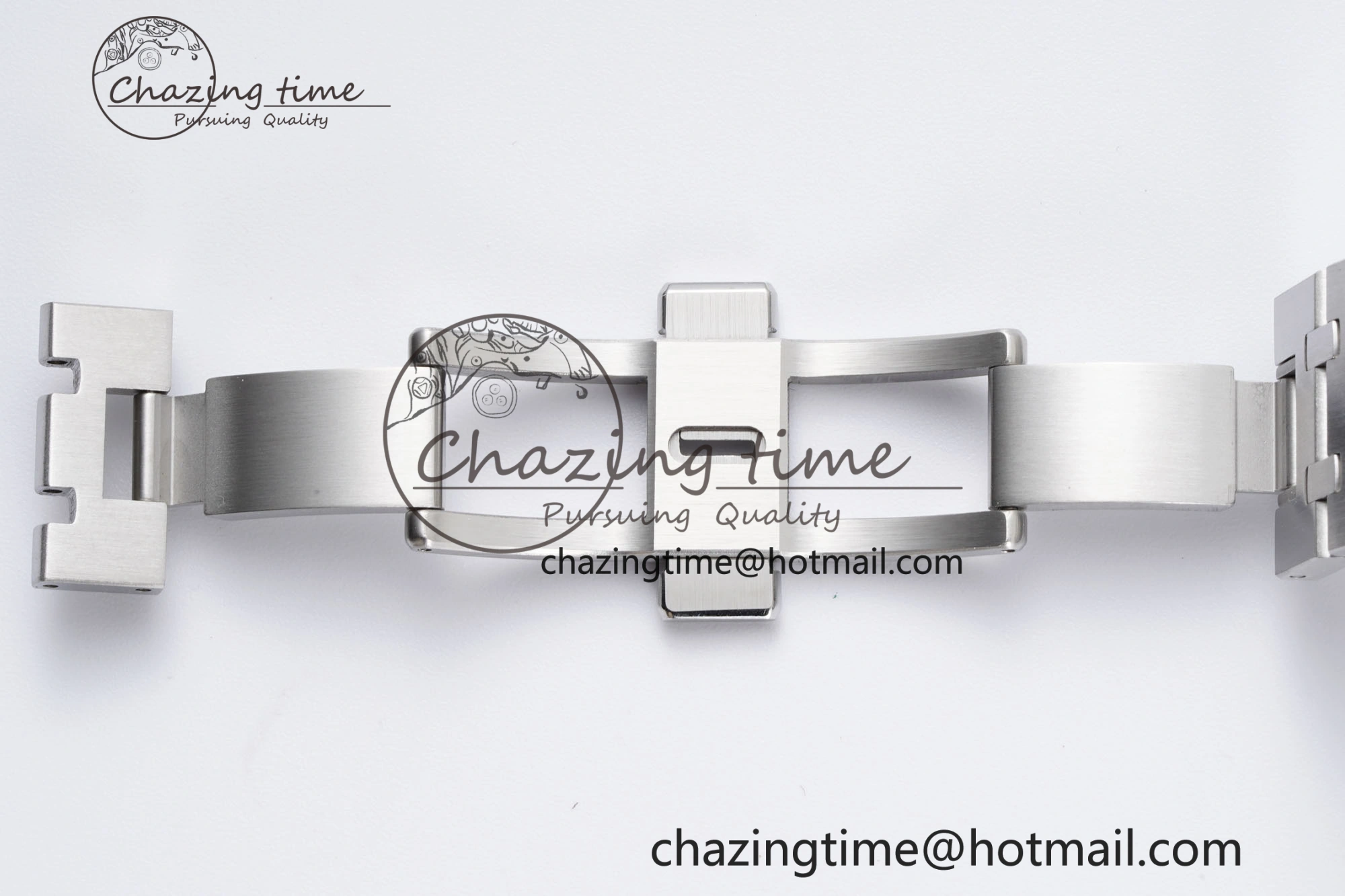 Resilient Royal Oak 41mm 15500 SS BF 1:1 Best Edition White Textured Dial on SS Bracelet A 4605