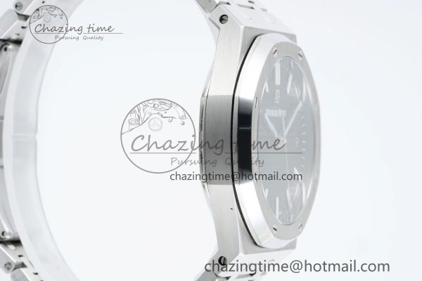 Popular Royal Oak 41mm 15500 SS IPF 1:1 Best Edition Black Textured Dial on SS Bracelet SA4302 Super Clone 4688