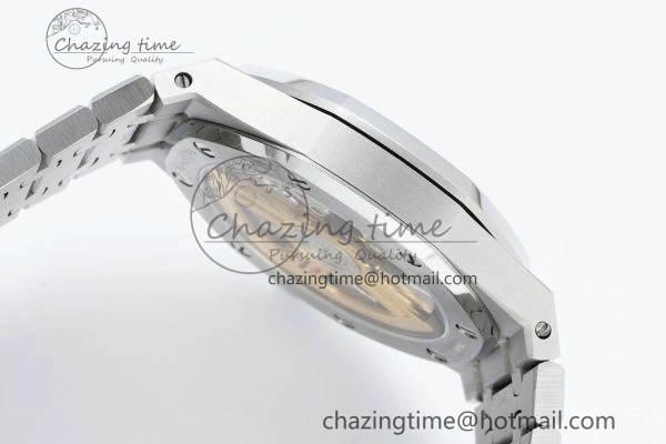 Popular Royal Oak 41mm 15500 SS IPF 1:1 Best Edition Black Textured Dial on SS Bracelet SA4302 Super Clone 4688