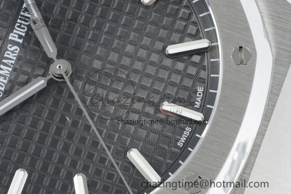 Popular Royal Oak 41mm 15500 SS IPF 1:1 Best Edition Black Textured Dial on SS Bracelet SA4302 Super Clone 4688