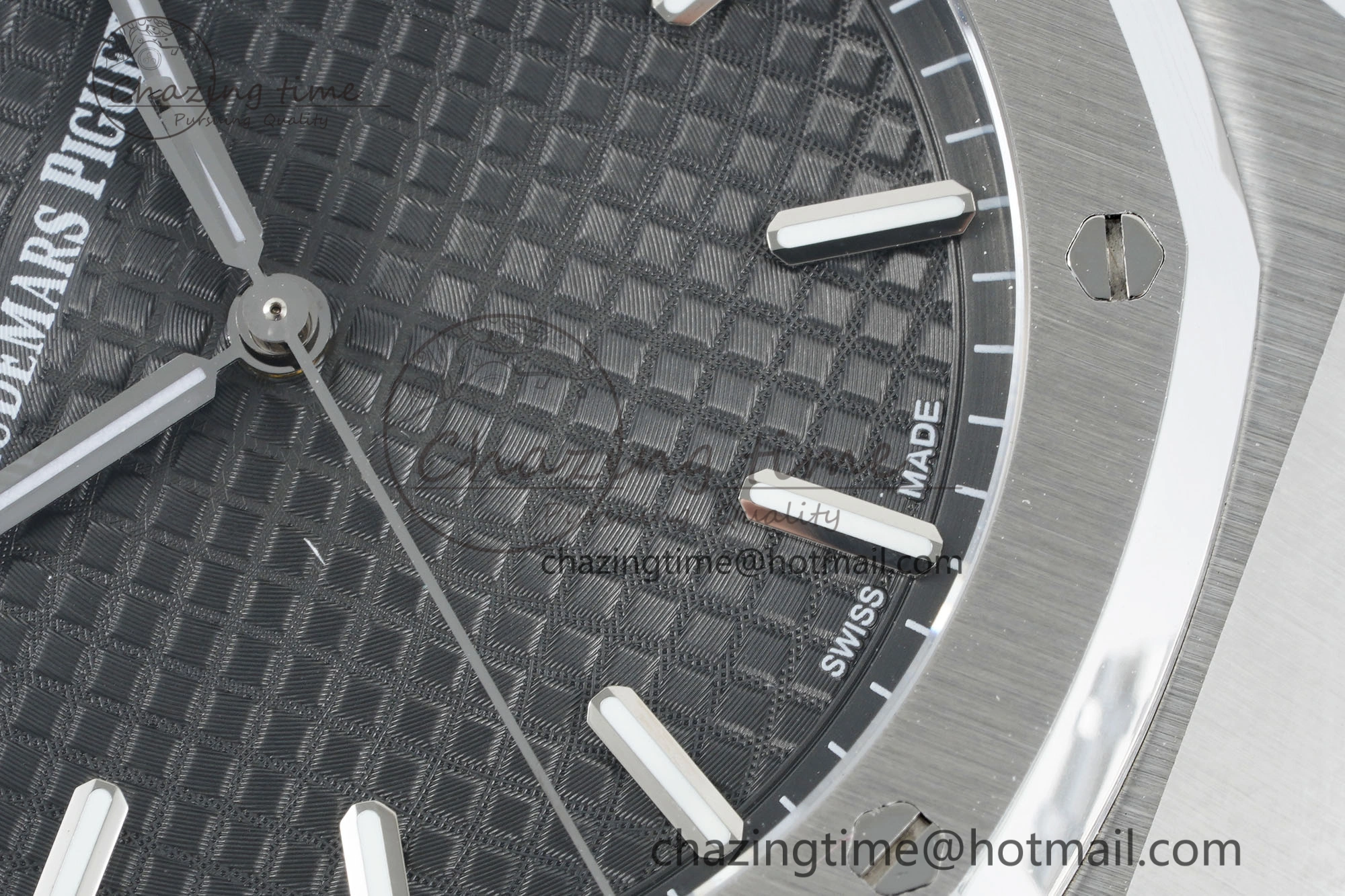 Popular Royal Oak 41mm 15500 SS IPF 1:1 Best Edition Black Textured Dial on SS Bracelet SA4302 Super Clone 4688
