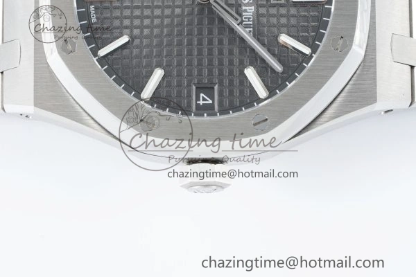 Popular Royal Oak 41mm 15500 SS IPF 1:1 Best Edition Black Textured Dial on SS Bracelet SA4302 Super Clone 4688
