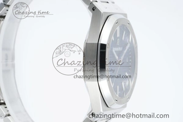 Royal Oak 41mm 15500 SS IPF 1:1 Best Edition Blue Textured Dial on SS Bracelet SA4302 Super Clone Unisex 4689