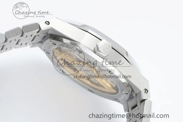 Royal Oak 41mm 15500 SS IPF 1:1 Best Edition Gray Textured Dial on SS Bracelet SA4302 Super Clone GoodFit 4690