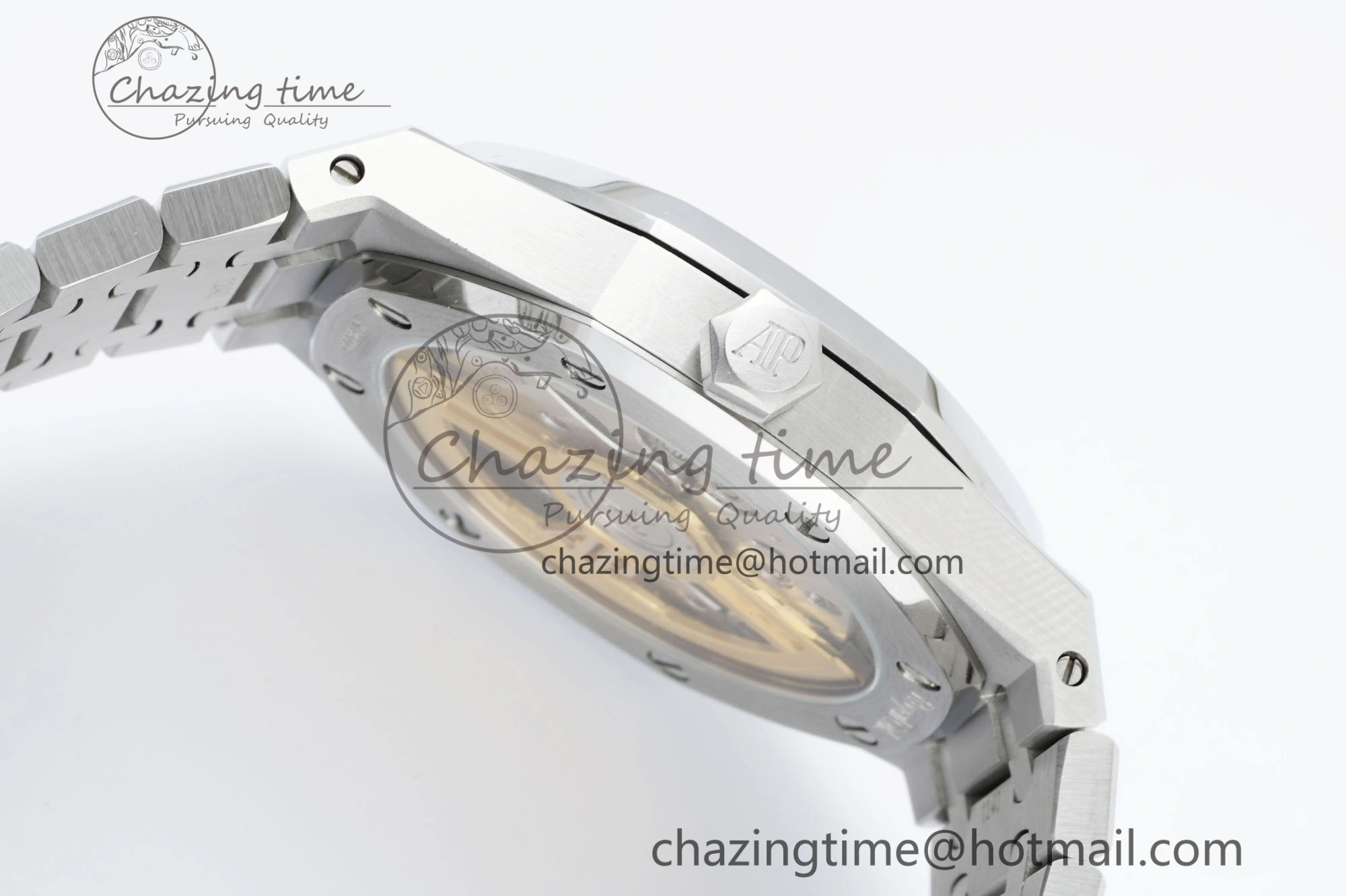 Royal Oak 41mm 15500 SS IPF 1:1 Best Edition Gray Textured Dial on SS Bracelet SA4302 Super Clone GoodFit 4690