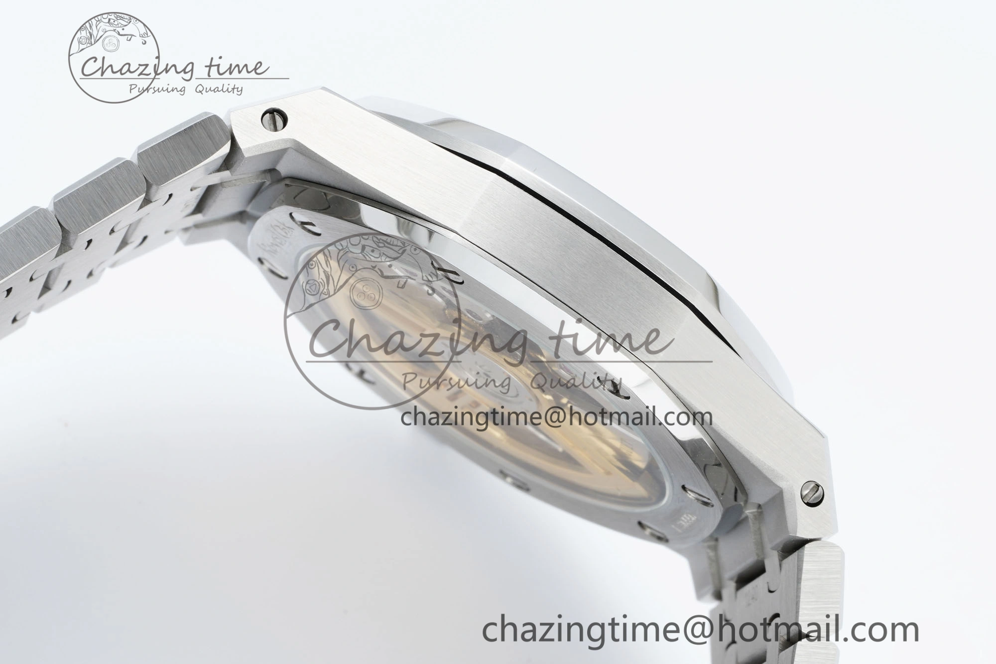 Royal Oak 41mm 15500 SS IPF 1:1 Best Edition Gray Textured Dial on SS Bracelet SA4302 Super Clone GoodFit 4690