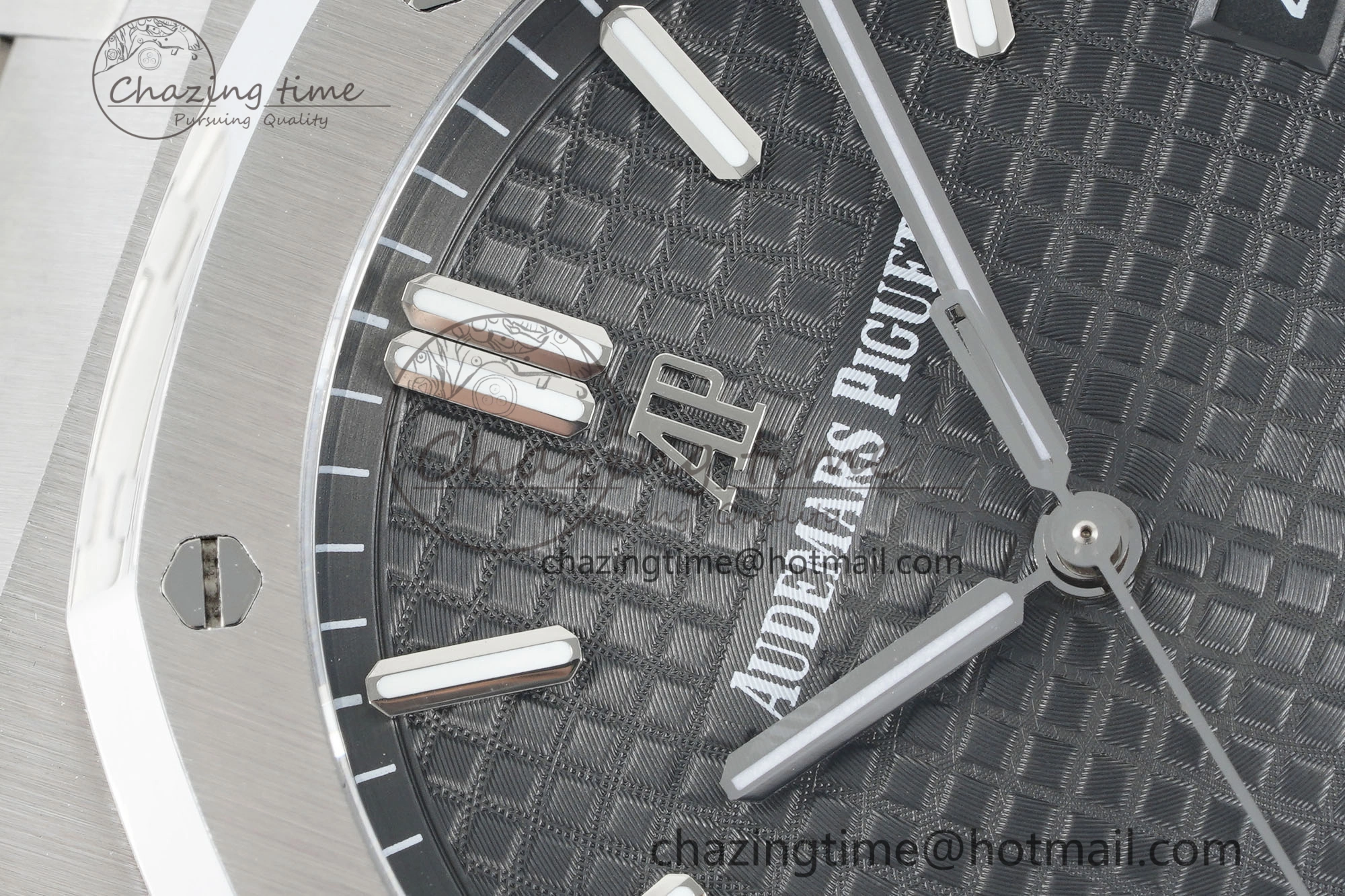 Royal Oak 41mm 15500 SS IPF 1:1 Best Edition Gray Textured Dial on SS Bracelet SA4302 Super Clone GoodFit 4690