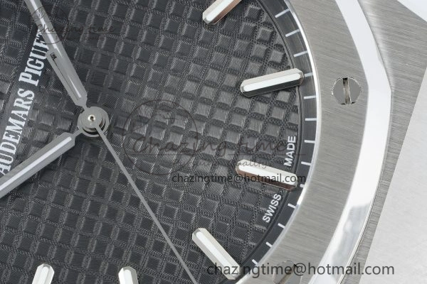 Royal Oak 41mm 15500 SS IPF 1:1 Best Edition Gray Textured Dial on SS Bracelet SA4302 Super Clone GoodFit 4690