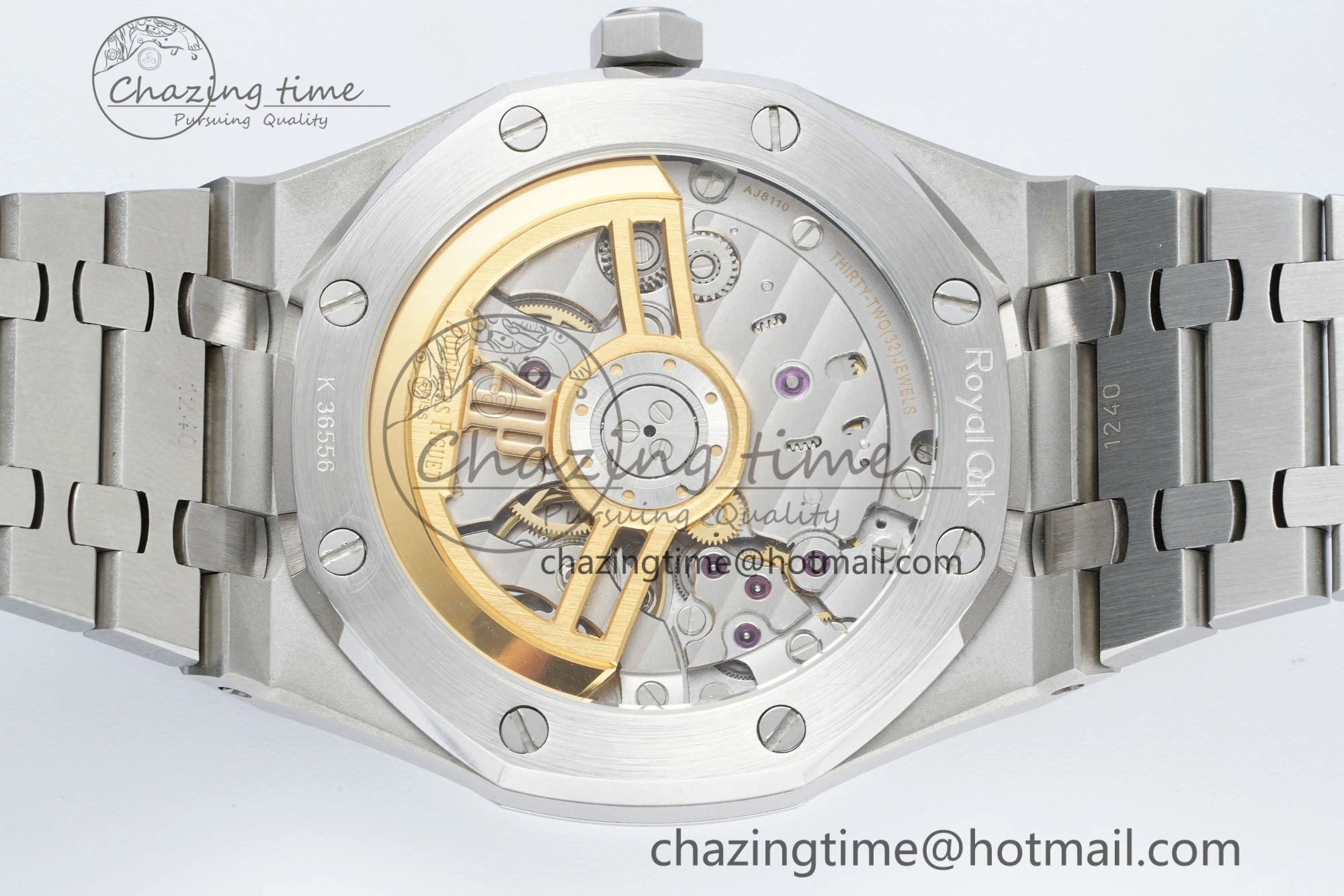 Royal Oak 41mm 15500 SS IPF 1:1 Best Edition Gray Textured Dial on SS Bracelet SA4302 Super Clone GoodFit 4690