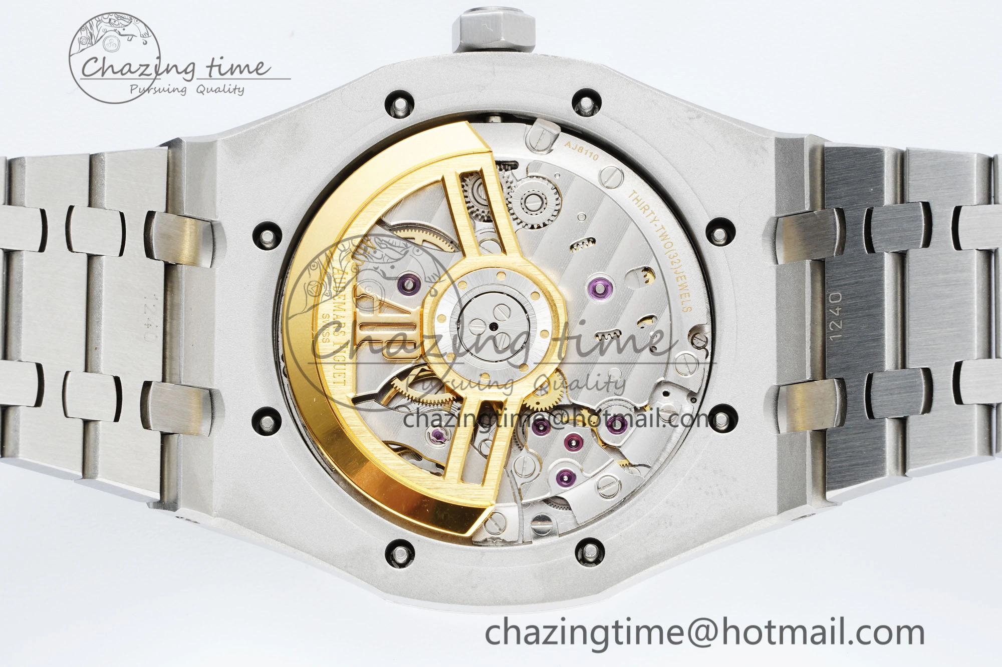 Royal Oak 41mm 15500 SS IPF 1:1 Best Edition Gray Textured Dial on SS Bracelet SA4302 Super Clone GoodFit 4690