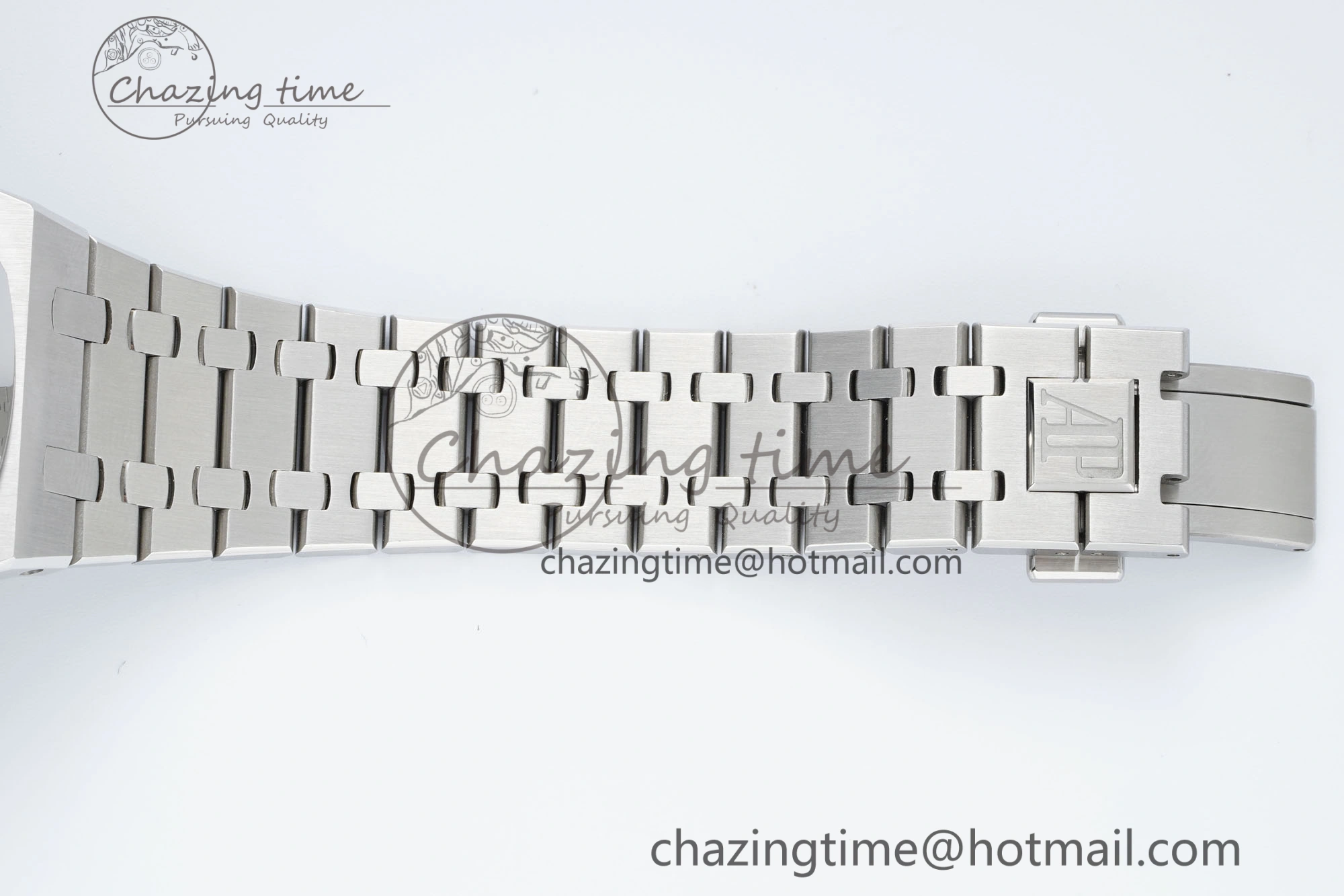 Royal Oak 41mm 15500 SS IPF 1:1 Best Edition Gray Textured Dial on SS Bracelet SA4302 Super Clone GoodFit 4690