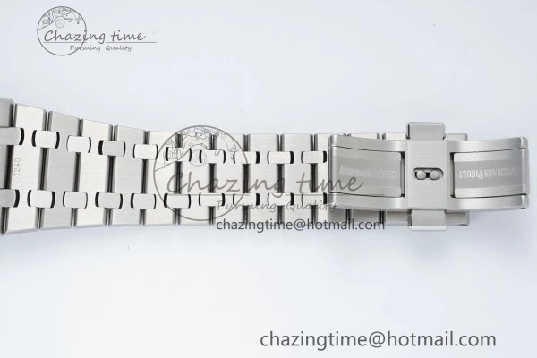 Royal Oak 41mm 15500 SS IPF 1:1 Best Edition Gray Textured Dial on SS Bracelet SA4302 Super Clone GoodFit 4690