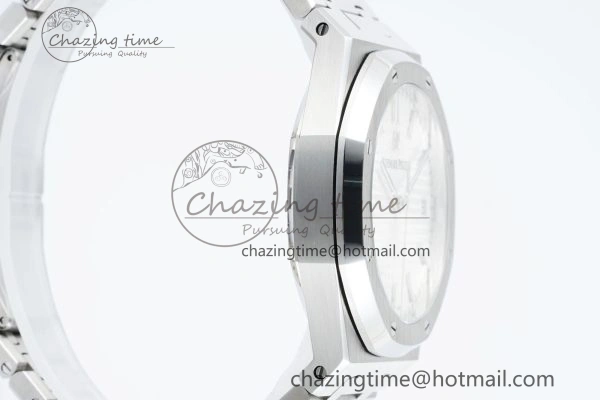 Royal Oak 41mm 15500 SS IPF 1:1 Best Edition White Textured Dial on SS Bracelet SA4302 Super Clone Colorful 4691