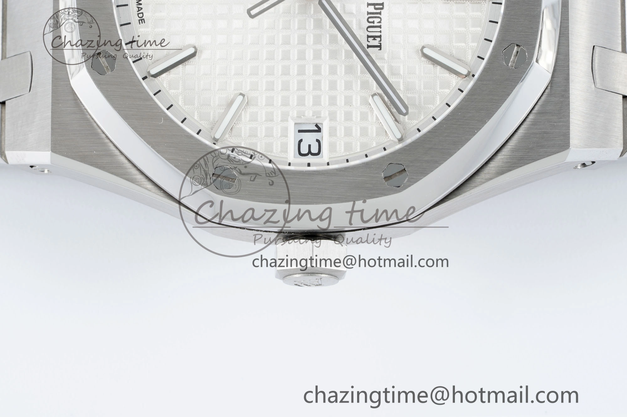 Royal Oak 41mm 15500 SS IPF 1:1 Best Edition White Textured Dial on SS Bracelet SA4302 Super Clone Colorful 4691