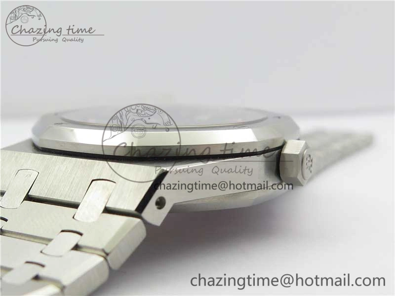 EyeCatching Royal Oak 41mm 15500 SS OMF Best Edition Black Textured Dial on SS Bracelet A 4856
