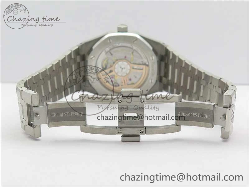 Royal Oak 41mm 15500 SS OMF Best Edition Blue Textured Dial on SS Bracelet A Unisex 4854