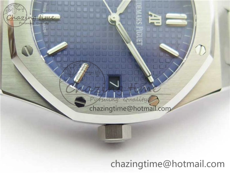 Royal Oak 41mm 15500 SS OMF Best Edition Blue Textured Dial on SS Bracelet A Unisex 4854