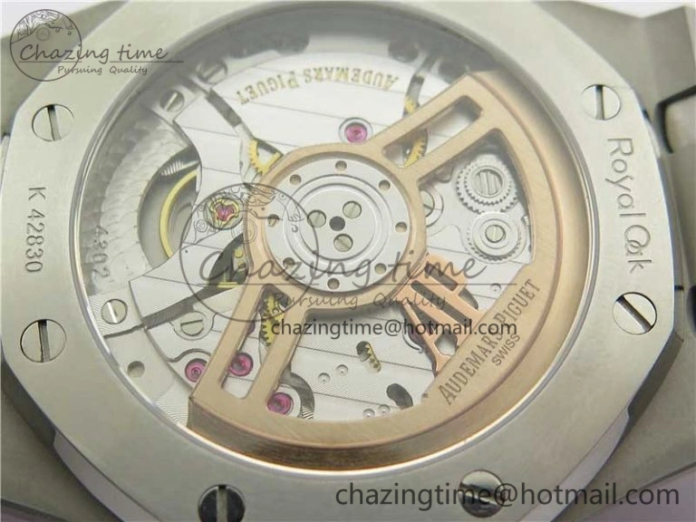 Royal Oak 41mm 15500 SS OMF Best Edition Blue Textured Dial on SS Bracelet A Unisex 4854