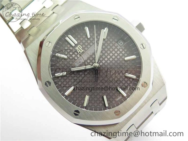 Royal Oak 41mm 15500 SS OMF Best Edition Gray Textured Dial on SS Bracelet A DailyWear 4855