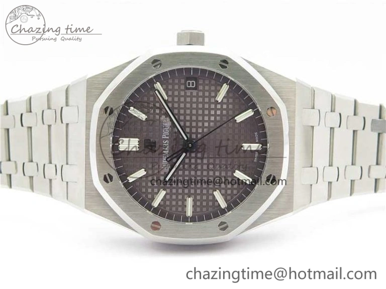 Royal Oak 41mm 15500 SS OMF Best Edition Gray Textured Dial on SS Bracelet A DailyWear 4855