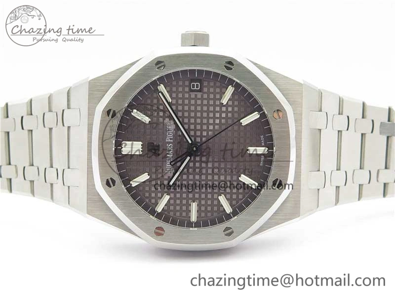 Royal Oak 41mm 15500 SS OMF Best Edition Gray Textured Dial on SS Bracelet A DailyWear 4855