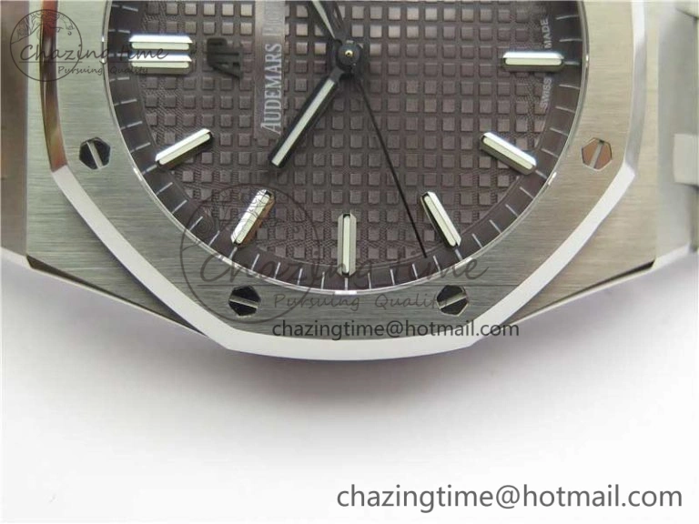 Royal Oak 41mm 15500 SS OMF Best Edition Gray Textured Dial on SS Bracelet A DailyWear 4855