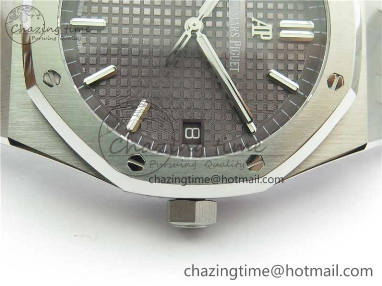 Royal Oak 41mm 15500 SS OMF Best Edition Gray Textured Dial on SS Bracelet A DailyWear 4855