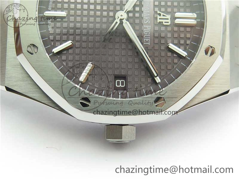 Royal Oak 41mm 15500 SS OMF Best Edition Gray Textured Dial on SS Bracelet A DailyWear 4855