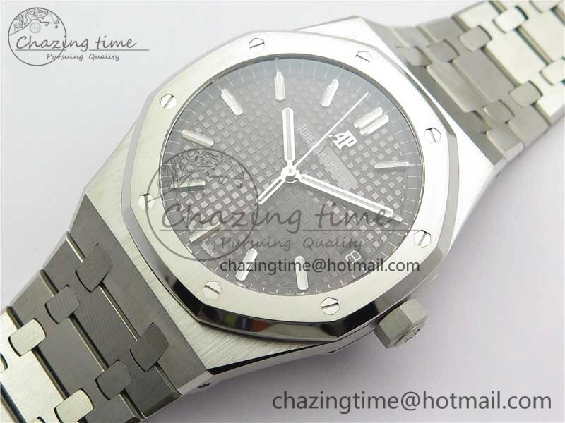 Royal Oak 41mm 15500 SS OMF Best Edition Gray Textured Dial on SS Bracelet A DailyWear 4855
