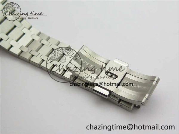 EyeCatching Royal Oak 41mm 15500 SS OMF Best Edition White Textured Dial on SS Bracelet A 4857