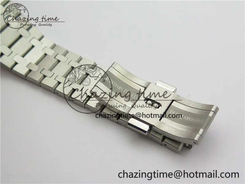 EyeCatching Royal Oak 41mm 15500 SS OMF Best Edition White Textured Dial on SS Bracelet A 4857