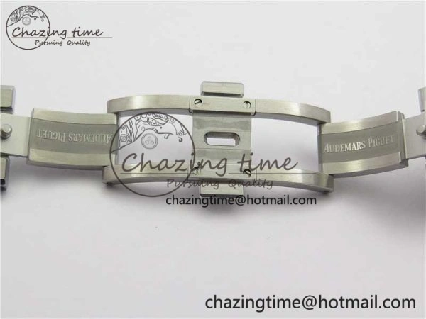 EyeCatching Royal Oak 41mm 15500 SS OMF Best Edition White Textured Dial on SS Bracelet A 4857