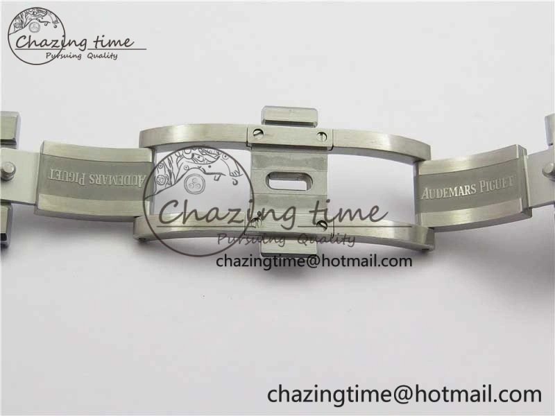 EyeCatching Royal Oak 41mm 15500 SS OMF Best Edition White Textured Dial on SS Bracelet A 4857
