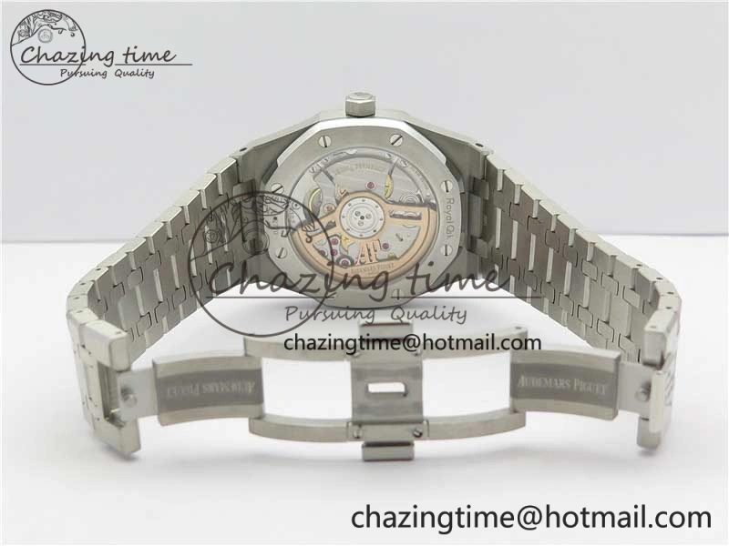 EyeCatching Royal Oak 41mm 15500 SS OMF Best Edition White Textured Dial on SS Bracelet A 4857
