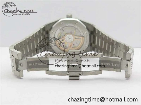 EyeCatching Royal Oak 41mm 15500 SS OMF Best Edition White Textured Dial on SS Bracelet A 4857