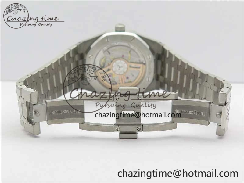 EyeCatching Royal Oak 41mm 15500 SS OMF Best Edition White Textured Dial on SS Bracelet A 4857