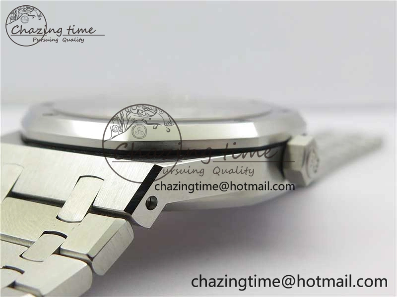 EyeCatching Royal Oak 41mm 15500 SS OMF Best Edition White Textured Dial on SS Bracelet A 4857