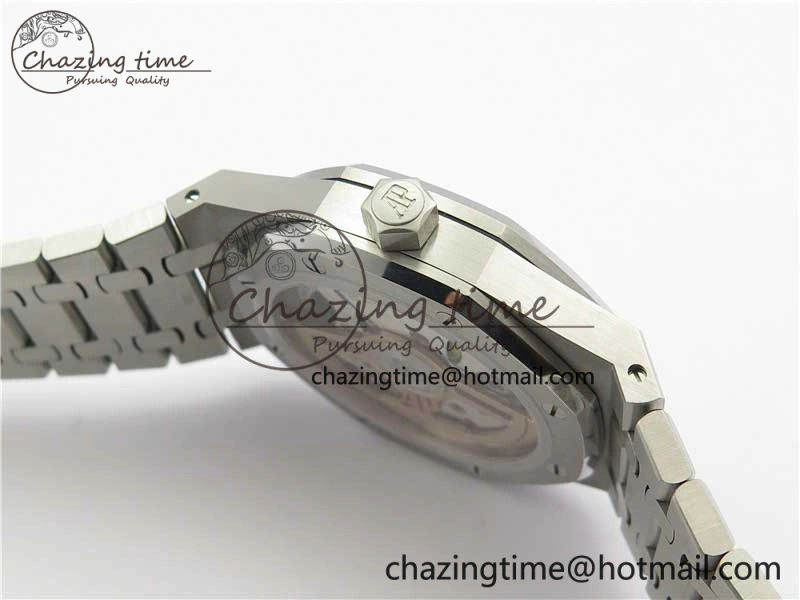 EyeCatching Royal Oak 41mm 15500 SS OMF Best Edition White Textured Dial on SS Bracelet A 4857