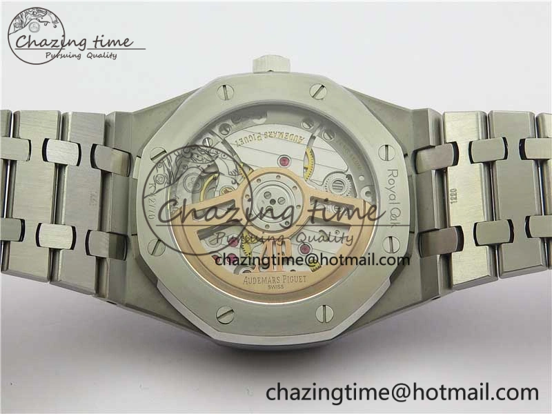 EyeCatching Royal Oak 41mm 15500 SS OMF Best Edition White Textured Dial on SS Bracelet A 4857