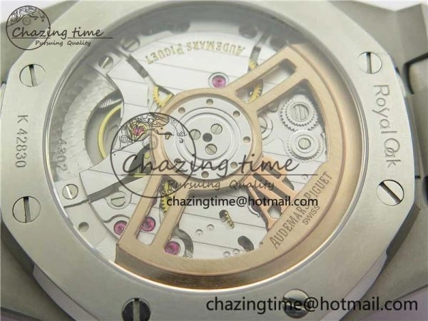 EyeCatching Royal Oak 41mm 15500 SS OMF Best Edition White Textured Dial on SS Bracelet A 4857