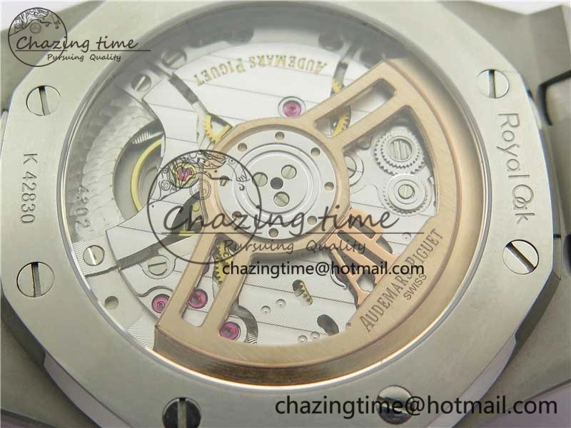 EyeCatching Royal Oak 41mm 15500 SS OMF Best Edition White Textured Dial on SS Bracelet A 4857