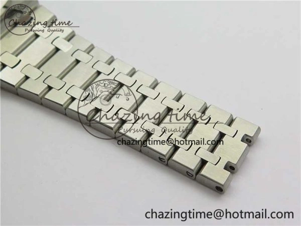EyeCatching Royal Oak 41mm 15500 SS OMF Best Edition White Textured Dial on SS Bracelet A 4857
