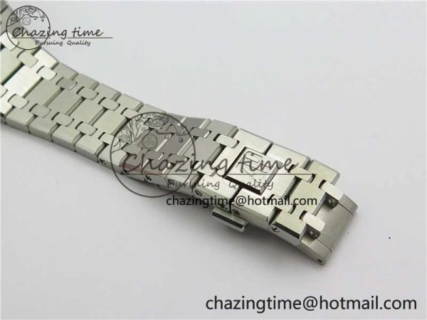 EyeCatching Royal Oak 41mm 15500 SS OMF Best Edition White Textured Dial on SS Bracelet A 4857
