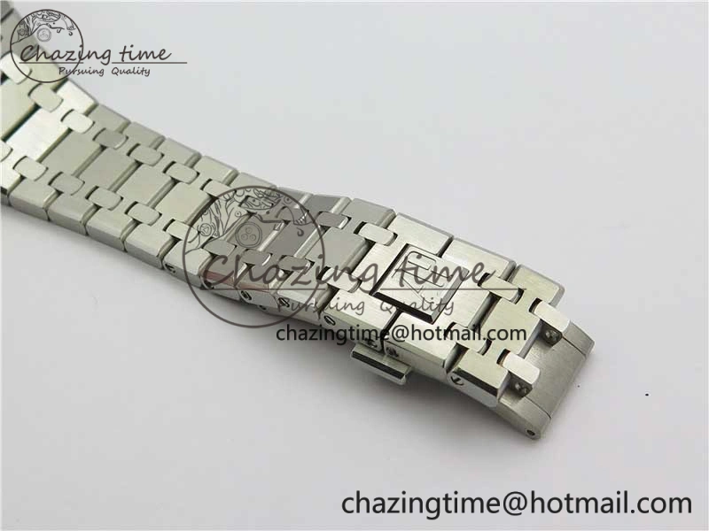 EyeCatching Royal Oak 41mm 15500 SS OMF Best Edition White Textured Dial on SS Bracelet A 4857