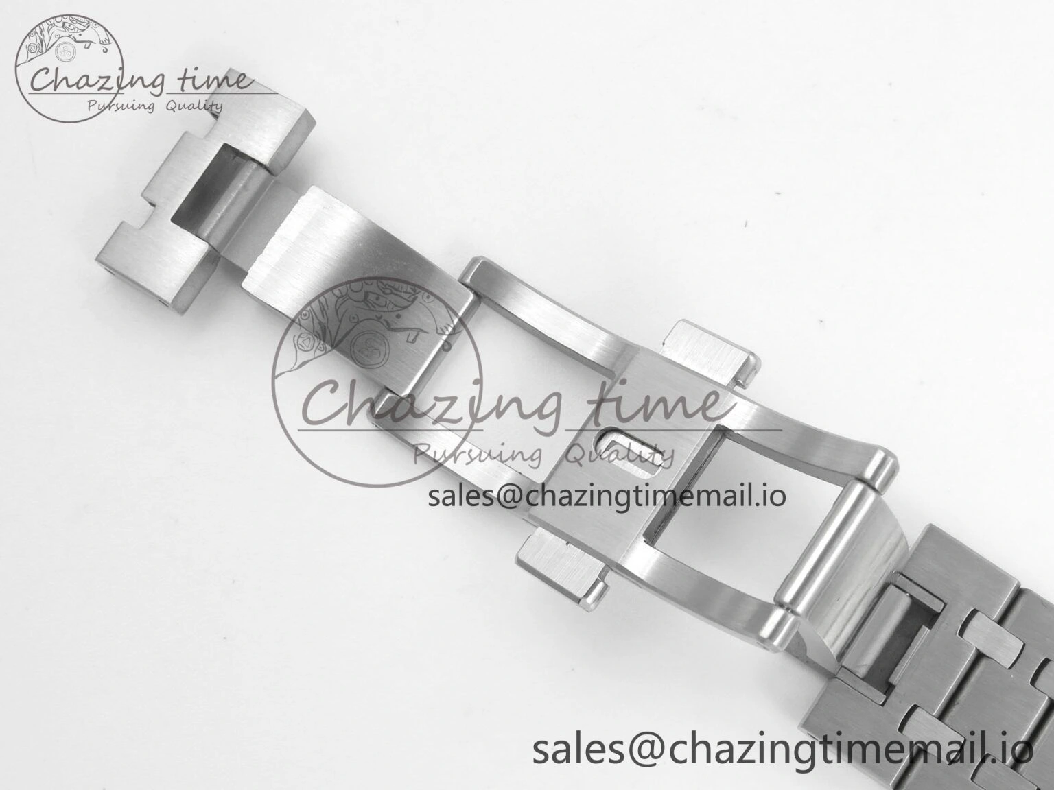 WrinkleFree Royal Oak 41mm 15500 SS RSF 1:1 Best Edition Black Dial on SS Bracelet SA4302 Super Clone 4210