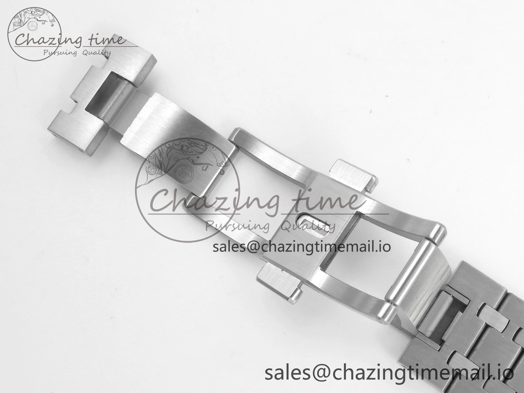 WrinkleFree Royal Oak 41mm 15500 SS RSF 1:1 Best Edition Black Dial on SS Bracelet SA4302 Super Clone 4210