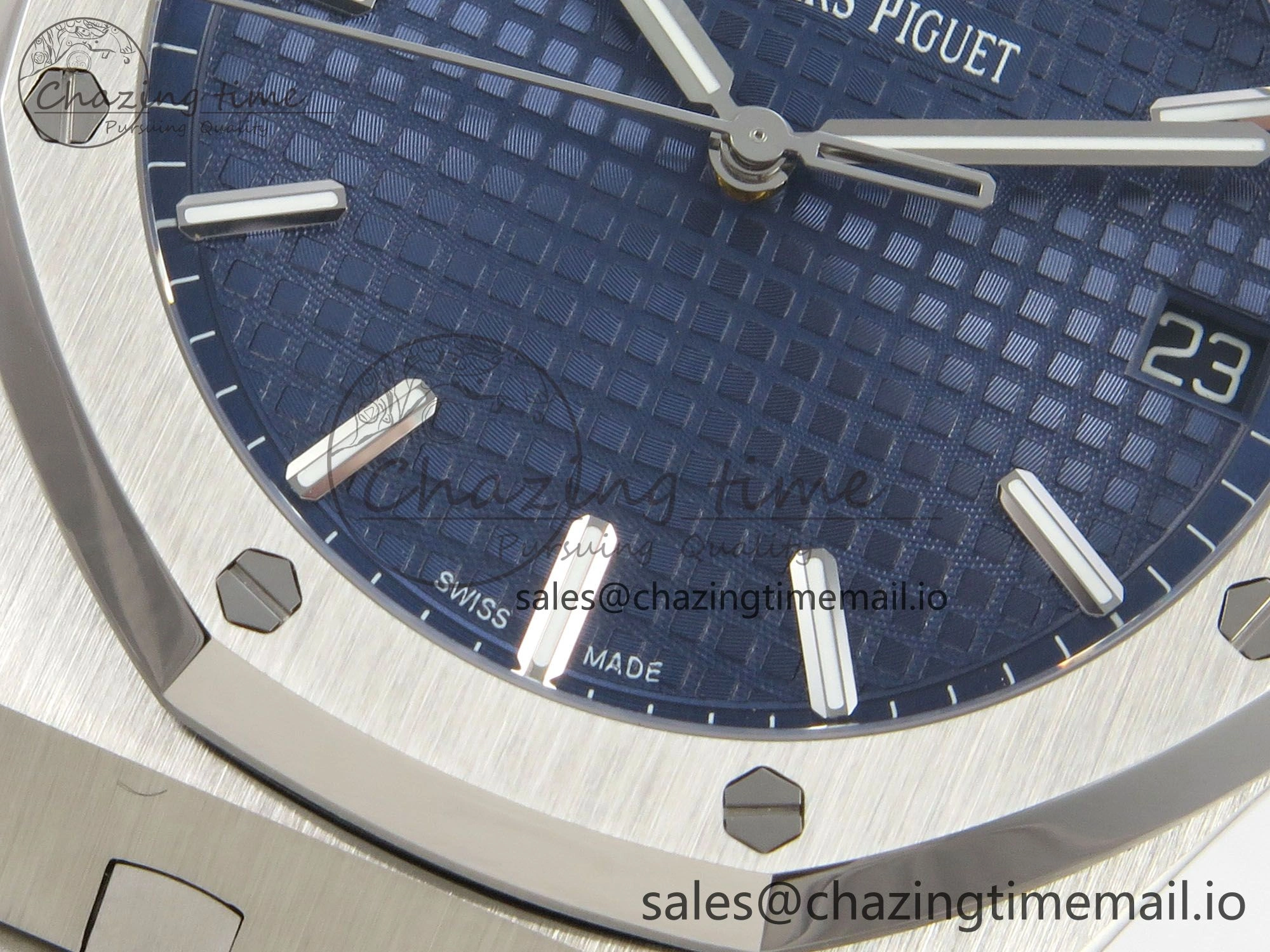 FashionForward Royal Oak 41mm 15500 SS RSF 1:1 Best Edition Blue Dial on SS Bracelet SA4302 Super Clone 4212