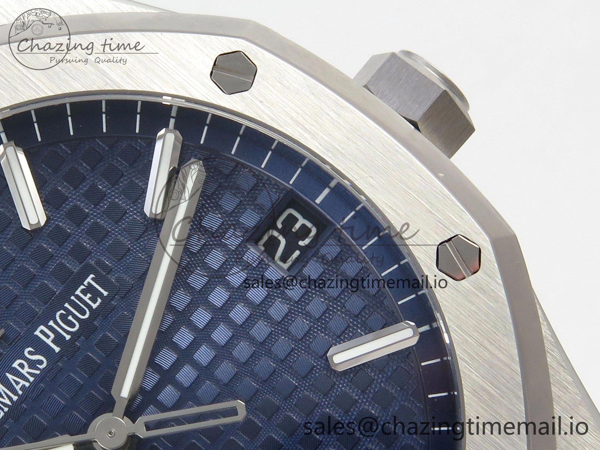 FashionForward Royal Oak 41mm 15500 SS RSF 1:1 Best Edition Blue Dial on SS Bracelet SA4302 Super Clone 4212